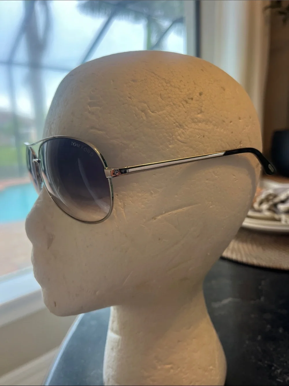 Authentic Tom Ford Charles TF 35 gradient, aviator sunglasses